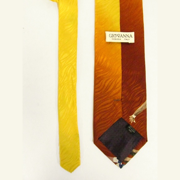 Giovanna Men's Tie Basketball Scene 59"x 3 3/4" - Picture 2 of 3